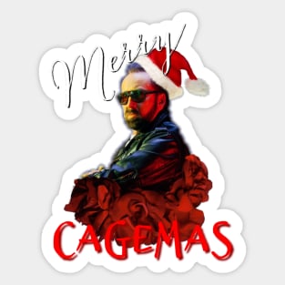 Merry Cagemas Sticker